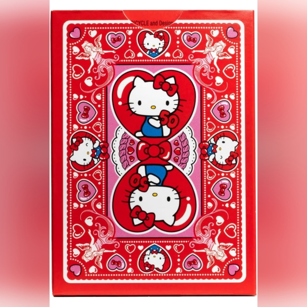 Hello Kitty 50th Anniversary Bicycle Playing Cards - Picture 3 of 11